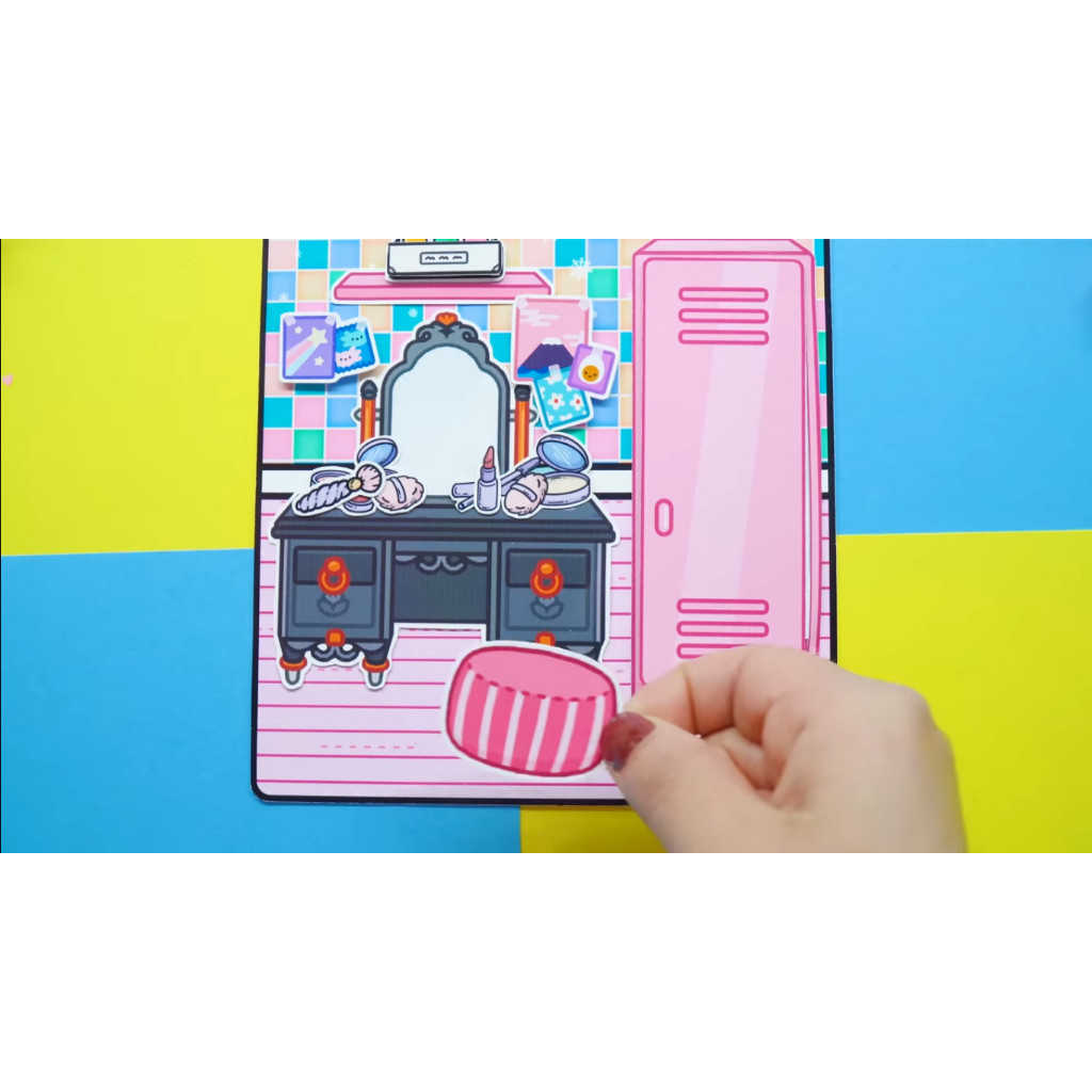 ĐỒ CHƠI NGÔI NHÀ BÚP BÊ GIẤY CẮT THỦ CÔNG DIY Ngôi nhà của bé Black Pink đồ chơi cho bé gái đồ chơi kuromi cô tiên xanh