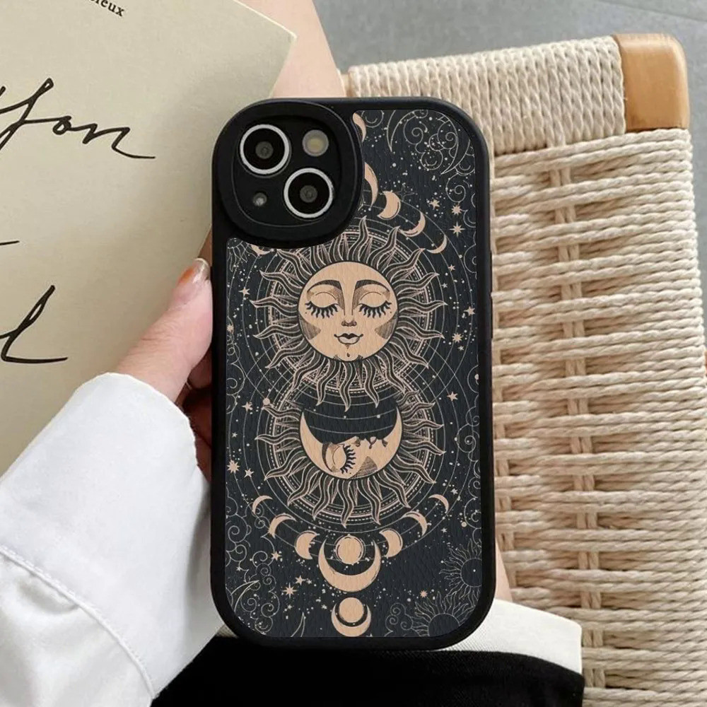 BK-1 Witches Moon Tarot Mystery Ốp Điện Thoại Da Cứng Cho iPhone 17,15 14 13 12 Mini 11 14 Pro Max Xs X Xr 7 8 Plus Funda