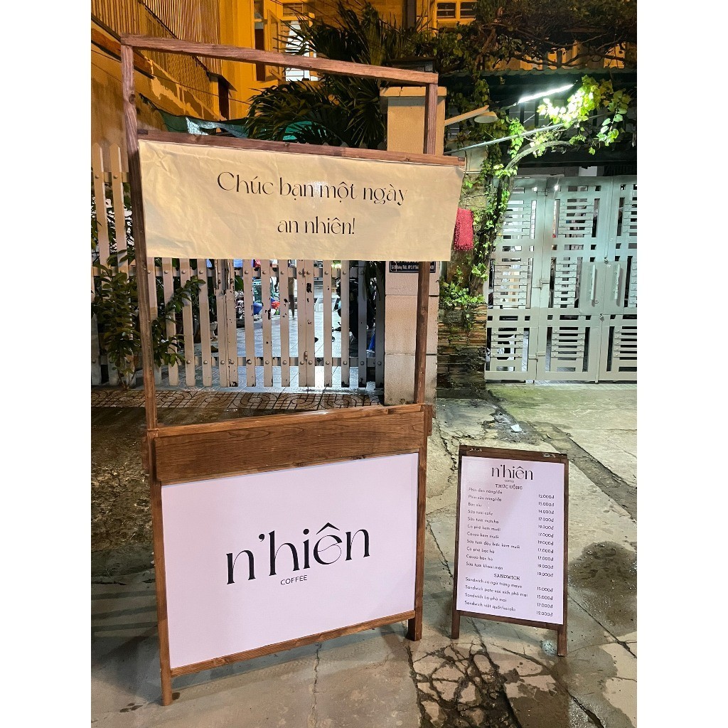 Quầy gỗ gấp gọn kèm bảng standee 1mx50cm | Shopee Việt Nam