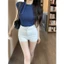 Sang Trọng Pure Desire Ren-Up Khăn Tay Ngắn Áo Thun 2026 Tính Khí Mùa Hè Phong Cách Mới Thiết Kế Mỏng- V250228062