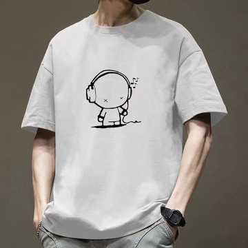 Áo thun cổ tròn nam mùa hè giản dị áo thun oversize nam Quần áo áo áo thun ngắn tay nam dáng rộng mỏng thời trang Áo nam