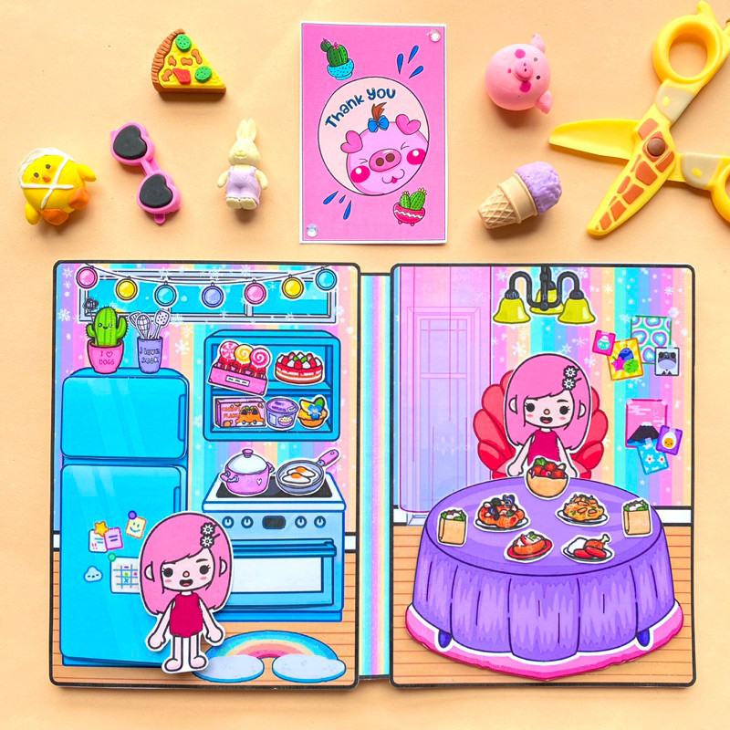 đồ chơi cho bé toca boca life word Ngôi nhà cầu vồng của Toca Boca- sweetie pie