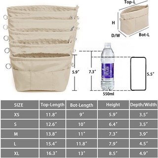Túi lưu trữ sang trọng cho Longchamp, 13 ngăn, chất liệu nylon