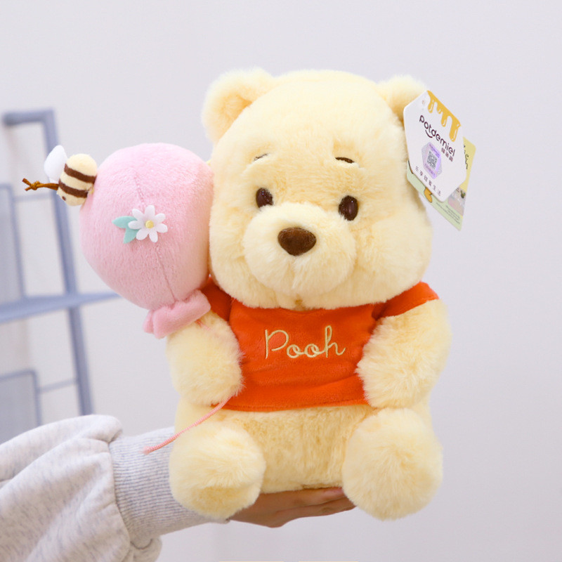 Winnie the pooh Hoạt Hình Dễ Thương Túi Đeo Vai Sang Trọng Búp Bê Ba Lô Trang Trí Ba Lô Dung Tích Lớn Túi Đeo Ngang