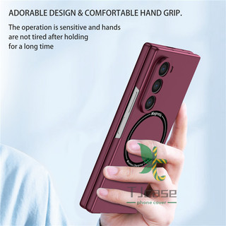 Ốp điện thoại từ tính siêu mỏng mỏng Samsung Galaxy Z Fold 6 Z Fold 5 Z Fold 4 Z Fold 3 Vỏ sạc không dây thân thiện với da