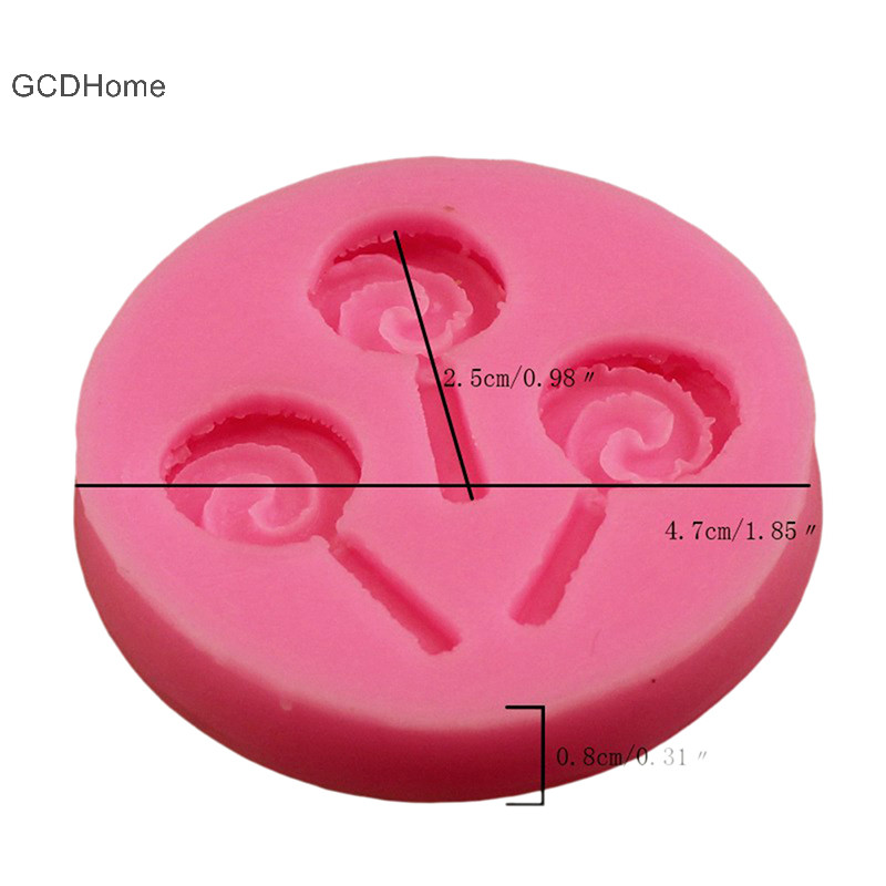 Gcdhome Halloween Lollipop Khuôn Silicon Chocolate Fondant Khuôn Nướng DIY HOT