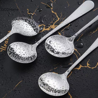 Gcdhome Thìa Cà Phê Thép Không Gỉ Tròn Tay Cầm Dài Kem Khuấy Mảnh Món Tráng Miệng Mật Ong Trộn Thìa Nhà Bếp Bộ Đồ Ăn Trang Trí HOT