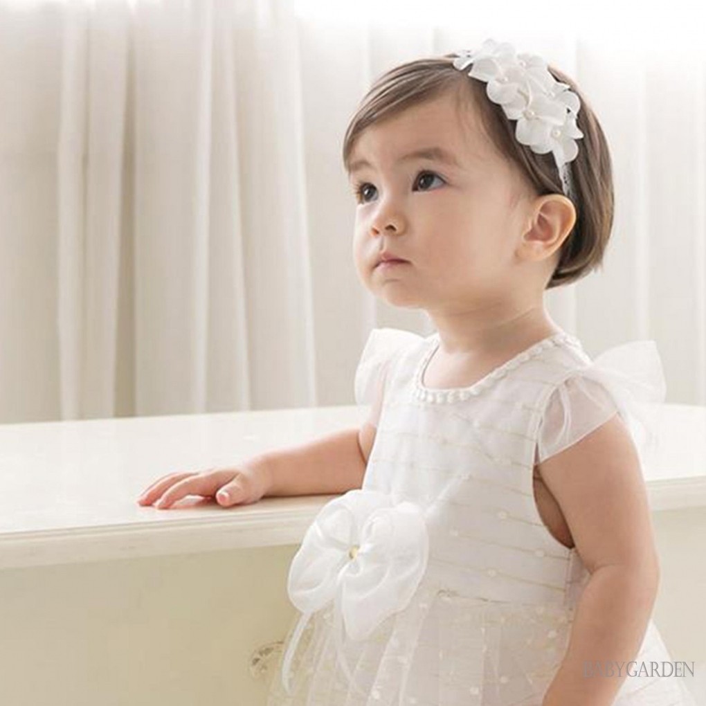 Baga-baby Bé Gái Hoa Băng Đô Mềm Mại Dễ Thương Hoa Co Giãn Tóc Cho Bé Sơ Sinh Phụ Kiện Tóc