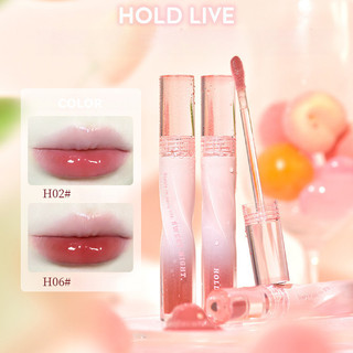 HOLD LIVE Giữ LIVE Lip Gloss Dưỡng ẩm chống dính Cốc bóng lâu trôi