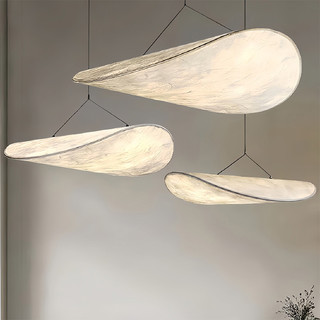 AIMI Nhật Bản Lụa Đèn Chùm Wabi-sabi Phong Cách Phòng Khách Phòng Ngủ Đèn Retro Ăn Treo Thanh Cafe Đèn Trang Trí