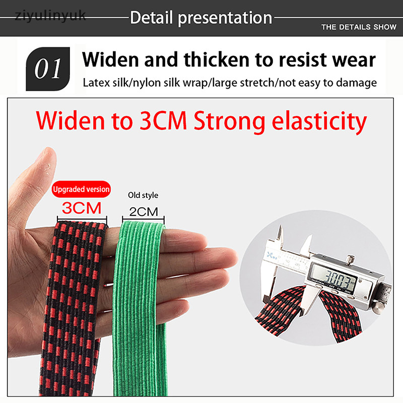 Dây đeo xe điện ziyulinyuk, Dây buộc gân bò, Dây thun, Kéo hàng hóa, Dây cao su, Dây hành lý, Phụ kiện đi xe đạp EN