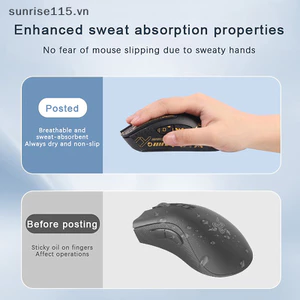 Lmh Mouse Grip Tape Skate Handmade Sticker Chống Trơn Trượt Mồ Hôi Chuột Chống Trơn Trượt Miếng Dán Chống Trơn Trượt Cho DEATHADDER V3 PRO.