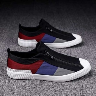 Giày canvas nam thoáng khí mùa hè, lười một cánh, phong cách Bắc Kinh, hợp thời trang công sở