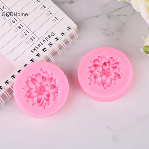 Gcdhome 3D Hoa Sen Đẹp Khuôn Silicon DIY Tiệc Cưới Nướng Bánh Fondant Xà Phòng Nhựa Đất Sét Khuôn Bánh Decorag Dụng Cụ HOT