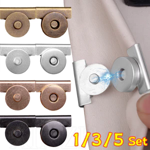 Móc khóa không may - Dành cho ví, quần áo, túi xách - Phụ kiện thủ công quần áo DIY - Khóa nam châm kim loại - Nút hấp phụ túi xách