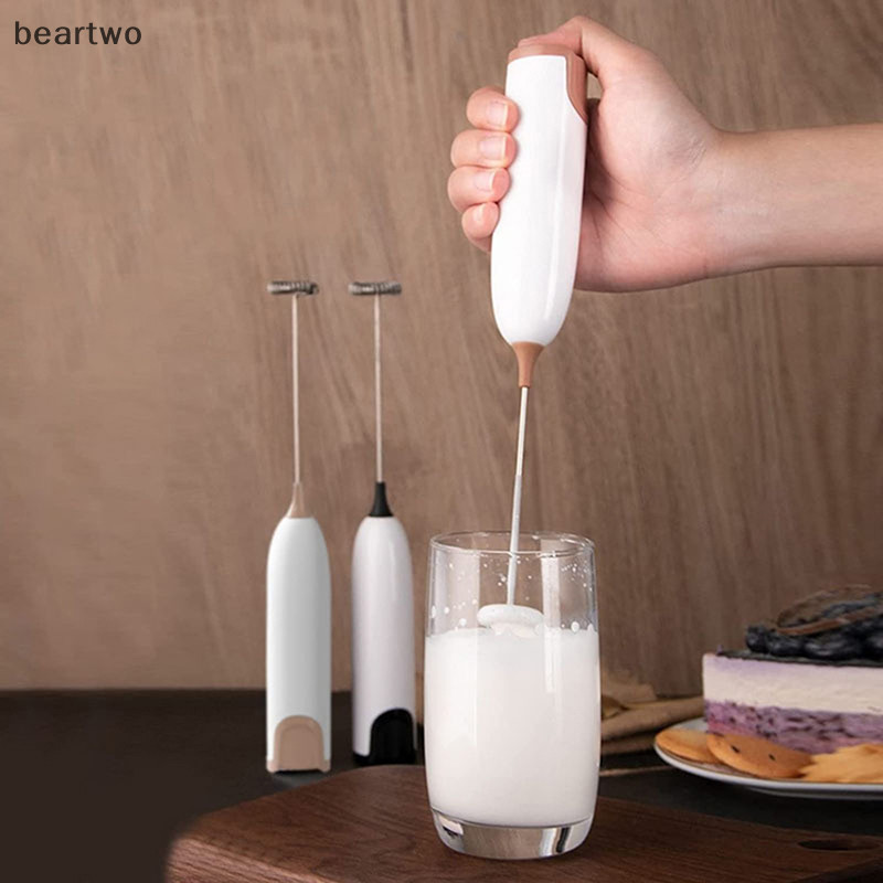 < Beartwo > Máy tạo bọt sữa điện Đồ uống nhà bếp Máy tạo bọt Máy đánh trứng Máy đánh trứng Đẹp
