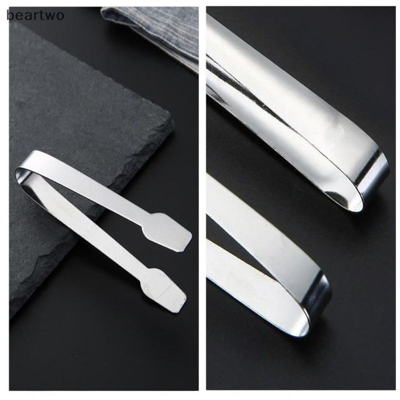 < Beartwo > 1 Kẹp Đá Mini Kẹp Đường Thép Không Gỉ Dụng Cụ Nhà Bếp Đẹp