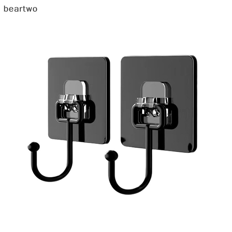 < Beartwo > 1 / 5 Chiếc Xoay Móc Tự Dính Liền Mạch Mạnh Dính Giá Đỡ Cửa Treo Tường Lưu Trữ Móc Treo Nhà Bếp Phòng Tắm Tổ Chức Đẹp