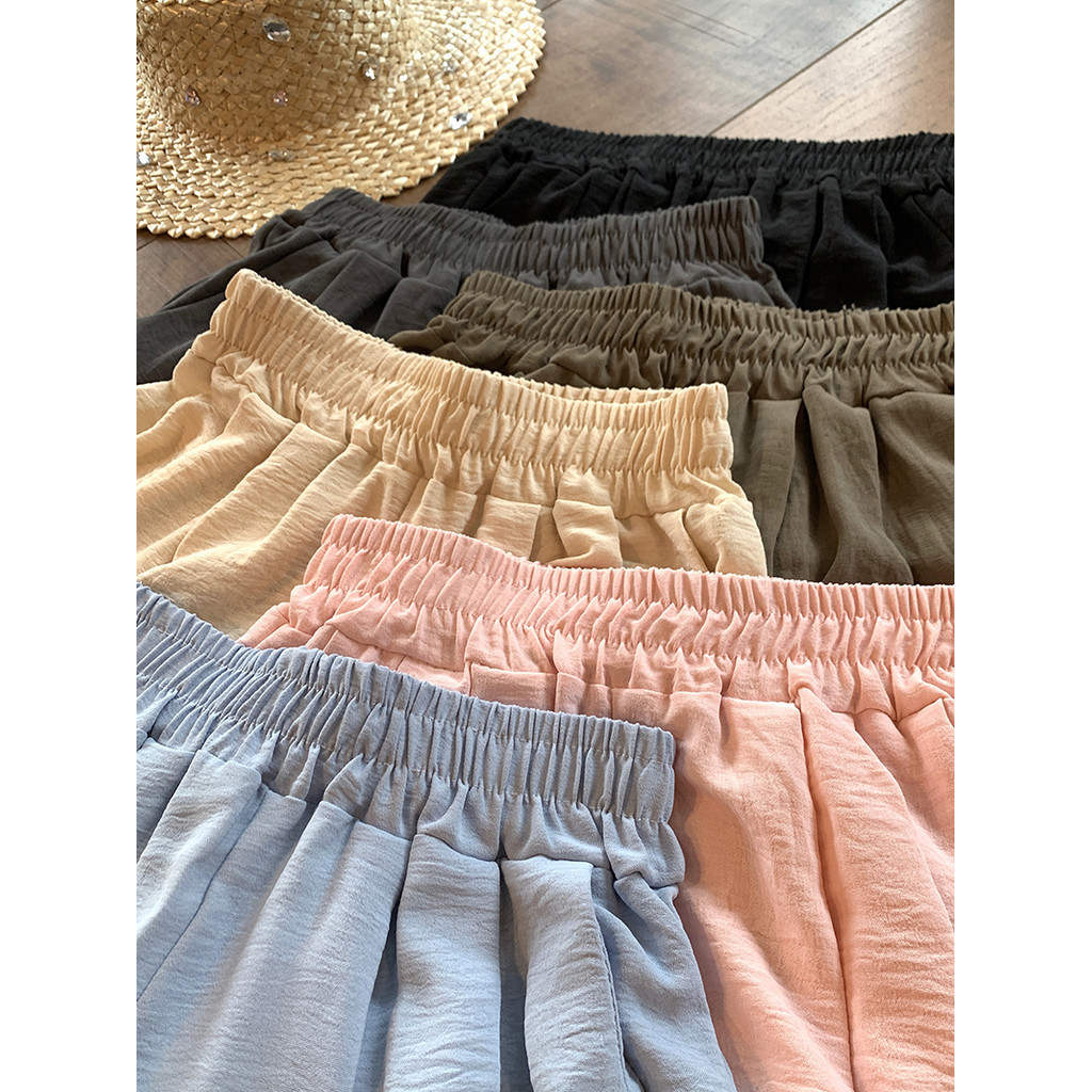 Suxi Retro Thời Trang Thường Ngày Mùa Hè Mới Đa Năng Cao Cấp Quần Rời Nữ 240615