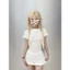Trắng Chấm Bi Thỏ In Slim-fit Cổ Tròn Tay Ngắn Áo Thun Mùa Hè Thường Ngày Ren Khâu Ngọt Sp V250220070