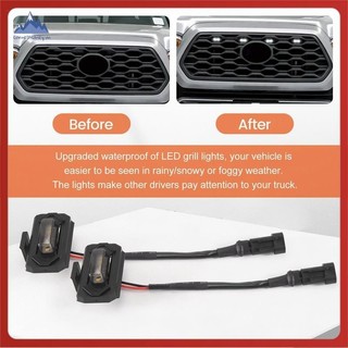 [Cornellsidney.vn] 4 Đèn LED Lưới Tản Nhiệt Trước Cho Xe Toyota Tacoma Raptor TRD Off Road Sport 2020 2021 Đèn Nướng Ngoài