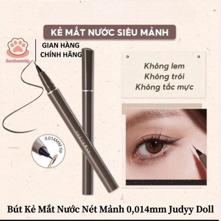 [ CHÍNH HÃNG JUDYY DOLL ] Bút Kẻ Mắt Nước Nét Mảnh 0,014mm Judyy Doll Chống Nước Lâu Trôi Khô Nhanh