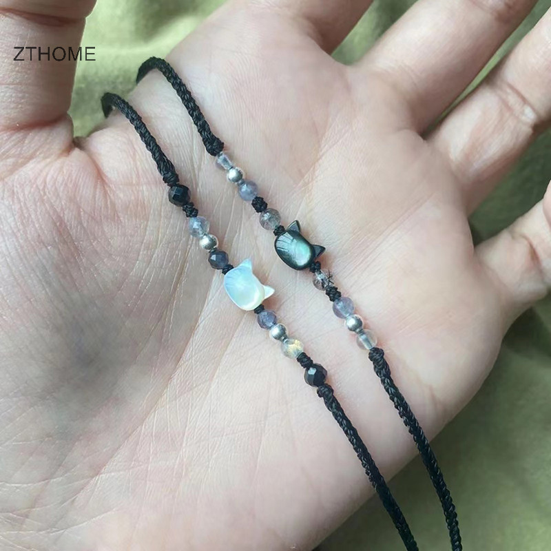 Zthome Handmade Dễ Thương Vòng Tay Túi Đôi Phong Cách Độc Đáo Vòng Tay Dây Cho Nữ Tinh Tế Đính Hạt Vòng Tay Dệt HOT Quà Tặng Phụ Kiện