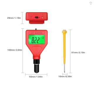 Hilivn) Máy đo PH 0-14pH Phạm vi đo lường Chất lượng nước Bút LCD PH 1,5 inch có đèn nền xanh để pha nước Thực phẩm Phòng thí nghiệm nuôi trồng thủy sản