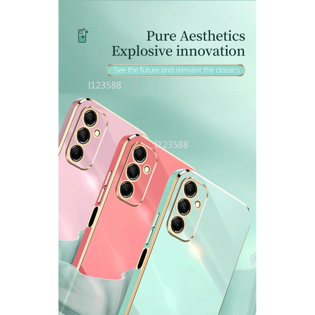 Dành Cho Samsung A56 5G 2025 Vỏ Dành Cho Samsung Galaxy A56 A16 A26 A36 SamsungA56 Ốp Điện Thoại Kết Cấu Sang Trọng Mạ Điện Mịn Sang Trọng Mạ Cạnh Thẳng Ốp Lưng TPU Mềm