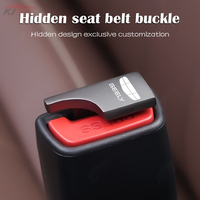 Geely Hợp Kim Kẽm Ẩn Xe An Toàn Dây An Toàn Khóa Kẹp Xe Năng Lượng Mới Báo Động Eliminator Cho Coolray Okavango Emgrand Azkarra