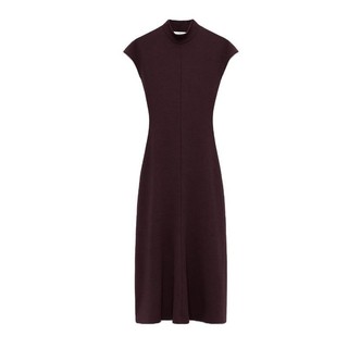 Đầm Zara made in Morocco midi ôm co dãn trơn