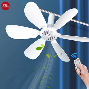 Quạt trần nhỏ 6 lá muỗi lưới quạt âm thanh quạt mini giường trần nhà ký túc xá gió quạt điện