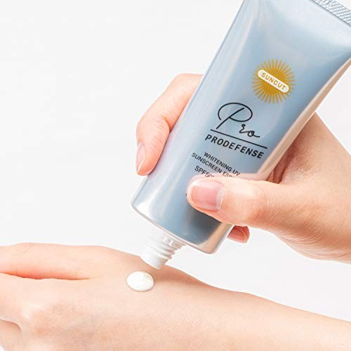 KOSE Suncut Pro Defense Whitening Sunscreen UV Essence 90g, Fragrance-Free, prevents spots and skin irritation.- Direct from Japan