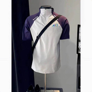 Niceid Nice Spring/Summer New Basketball Clothes Half Zipper Short Sleeve Sports Top Fitness Running Quick-Drying T-shirt 6rbw