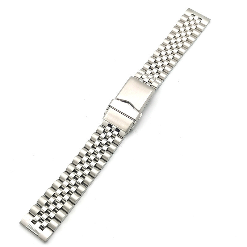 Dây đeo đồng hồ bằng thép không gỉ Jubilee cao cấp 20mm 22mm với khóa gấp bằng thép không gỉ 316 cho SEIKO 5 Diver Lặn cá ngừ Samurai SKX007 Dây đeo đồng hồ nam
