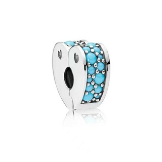 Hạt Charm Khóa an toàn đá cuội hình trái tim Z quyến rũ tự làm