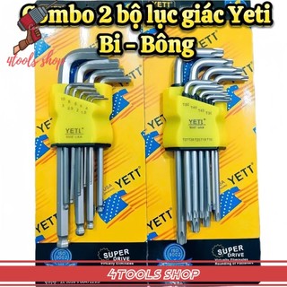 Combo 2 bộ lục giác Yetl ngắn bi và bông thép CRV chịu lực cao, sử dụng sửa chữa hàng ngày