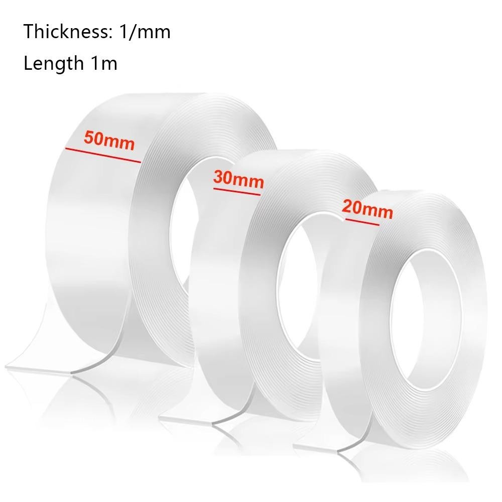 Băng Nano HAPPYNOOK, Băng dính hai mặt chắc chắn chống thấm nước, Băng liền mạch có thể tái sử dụng trong suốt hai mặt