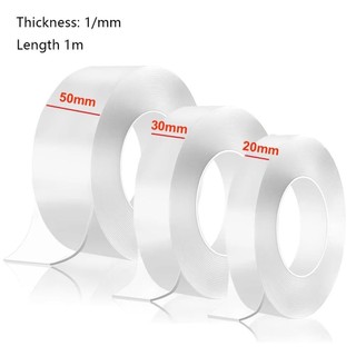 Băng Nano COZYNEST, Băng dính hai mặt chắc chắn hai mặt, Băng liền mạch chống thấm nước có thể tái sử dụng trong suốt