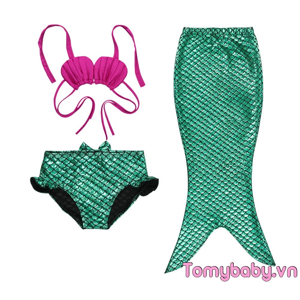 3 Bé Gái Đồ Bơi Trang Phục Bơi Thời Trang Sang Trọng Đuôi Nàng Tiên Cá Có Thể Bơi Được Bộ Bikini