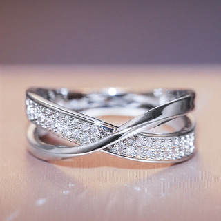 Nhẫn Zircon Bạc S925 Trang Sức Thời Trang Đơn Giản Quà Tặng Nữ