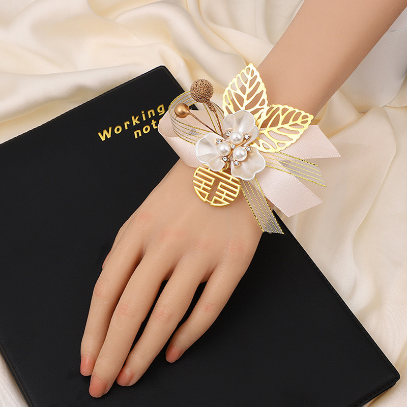 ⚡Hoa cài áo cưới Hoa cài áo cô dâu chú rể phù rể Phù Dâu Hoa cưới phụ huynh Trâm cài áo gia đình Trọn Bộ 14FD