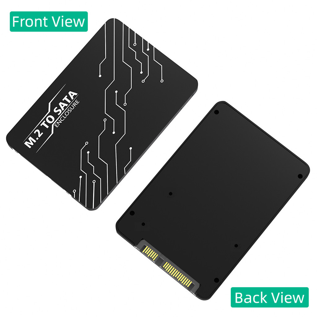 Jmt M.2 Sang 2.5 SATA Enclosure B & M Key Cho NGFF M2 B-Key 2230 2242 2260 2280 SSD Chuyển Đổi Sang 2.5 Inch SATA 3.0 6Gbps Thẻ Chuyển Đổi
