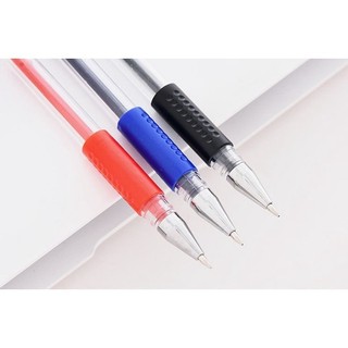 Sét 100 Chiếc Bút Bi Nước văn phòng 0.5mm mực đều nét chữ đẹp đủ màu xanh đen đỏ