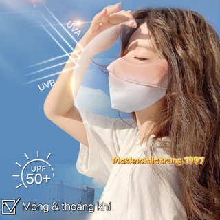 Khẩu Trang Chống Nắng, Chống Tia UV UPF 50+ Chất Thun Lạnh Co Dãn