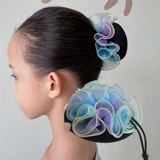 Chụp Búi Dạng Voan, Lưới Búi Tóc Nhiều Màu Cho BÉ GÁI Biểu Diễn, Đi Múa HaminStore