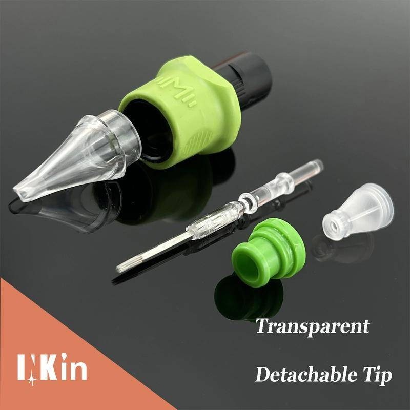 Inkin Kelly Hộp Mực Kim Silicon Mềm Quấn Rl Rs Hình Xăm Kim Màng An Toàn Cho Hộp Mực Máy Xăm 16 Cái / hộp