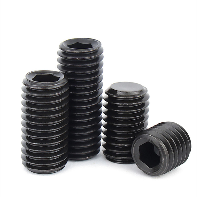 Lớp 12.9 Cường Lực Cao Thép Carbon Đen Lục Giác Lục Giác Lục Giác Ổ Cắm Điểm Phẳng Bộ Vít M3 M4 M5 M6 M8 M10 Cuối Grub Đầu Bu Lông | BigBuy360 - bigbuy360.vn