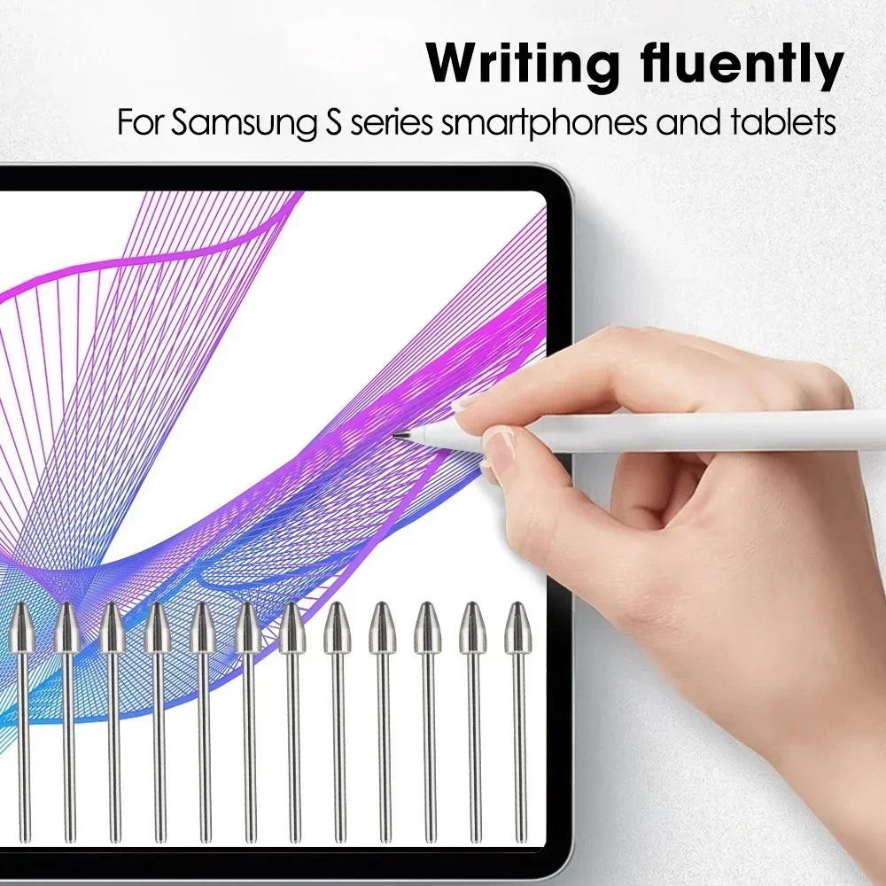 Ảnh Đầu Kim Loại Fonken Cho Samsung Galaxy Tab S6 S7 S8 S9 S22 S23 S24 Note20 Note10 Stylus Tip Máy Tính Bảng Thay Thế Bút Chì Nib Với Kẹp Dụng Cụ 4