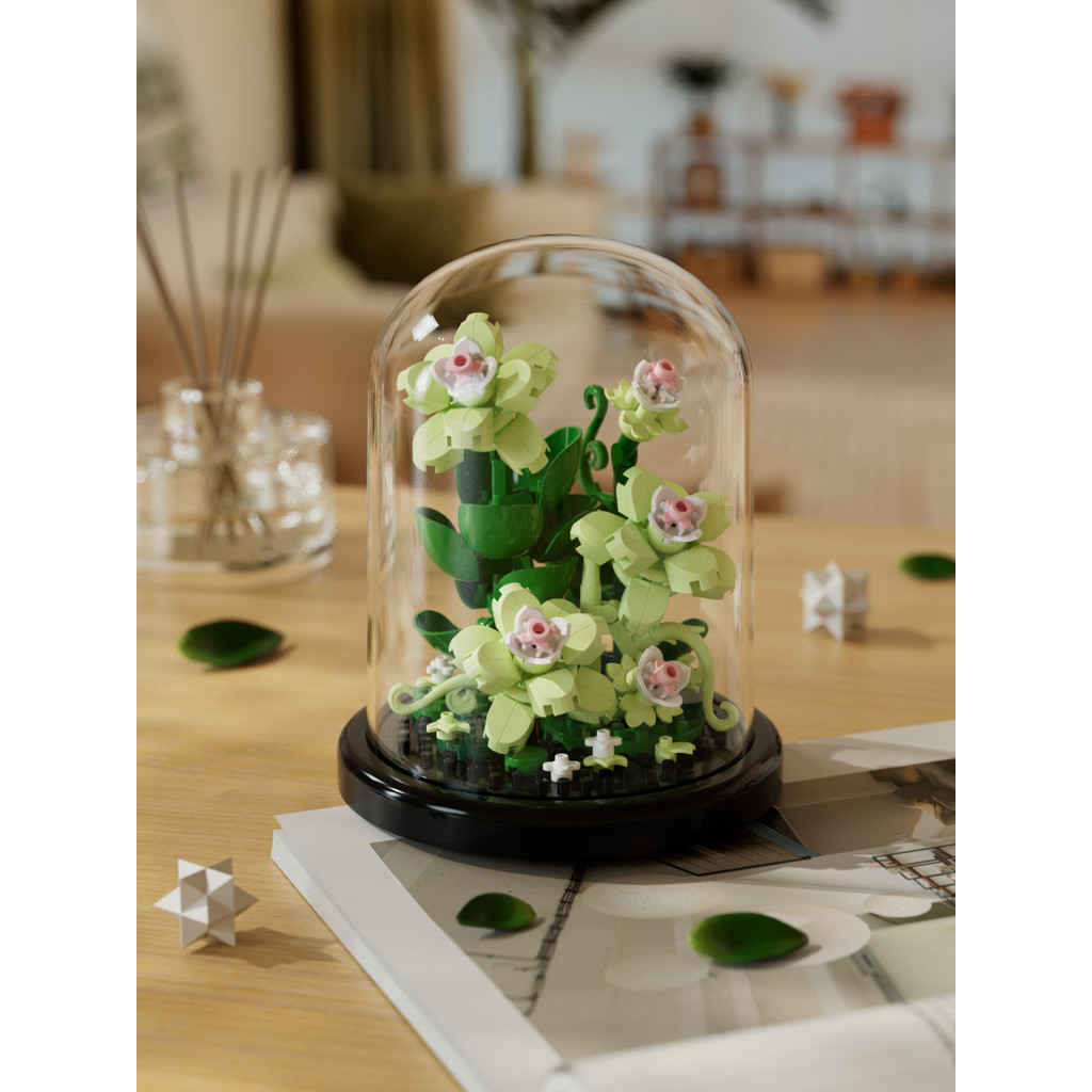Tương thích với các khối xây dựng Lego Hoa hướng dương Bảo quản Bó hoa hồng hoa hướng dương Đồ trang trí lắp ráp DIY ba chiều 520 Quà tặng ngày lễ tình nhân Hàng có sẵn